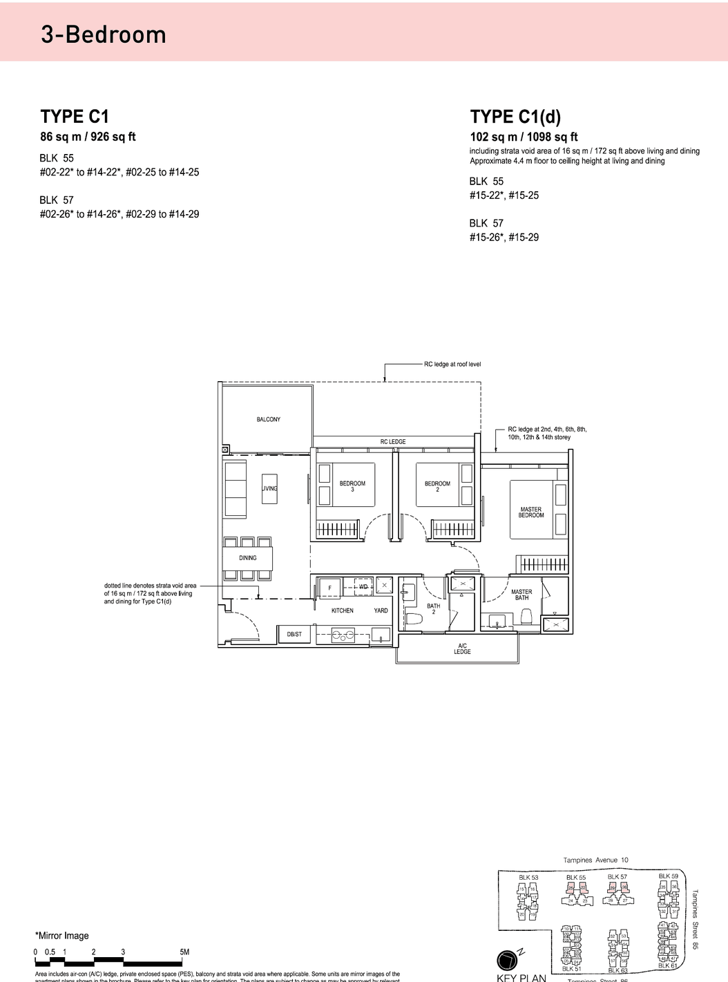 Floor plans · 3-Bedroom (2 of 4)